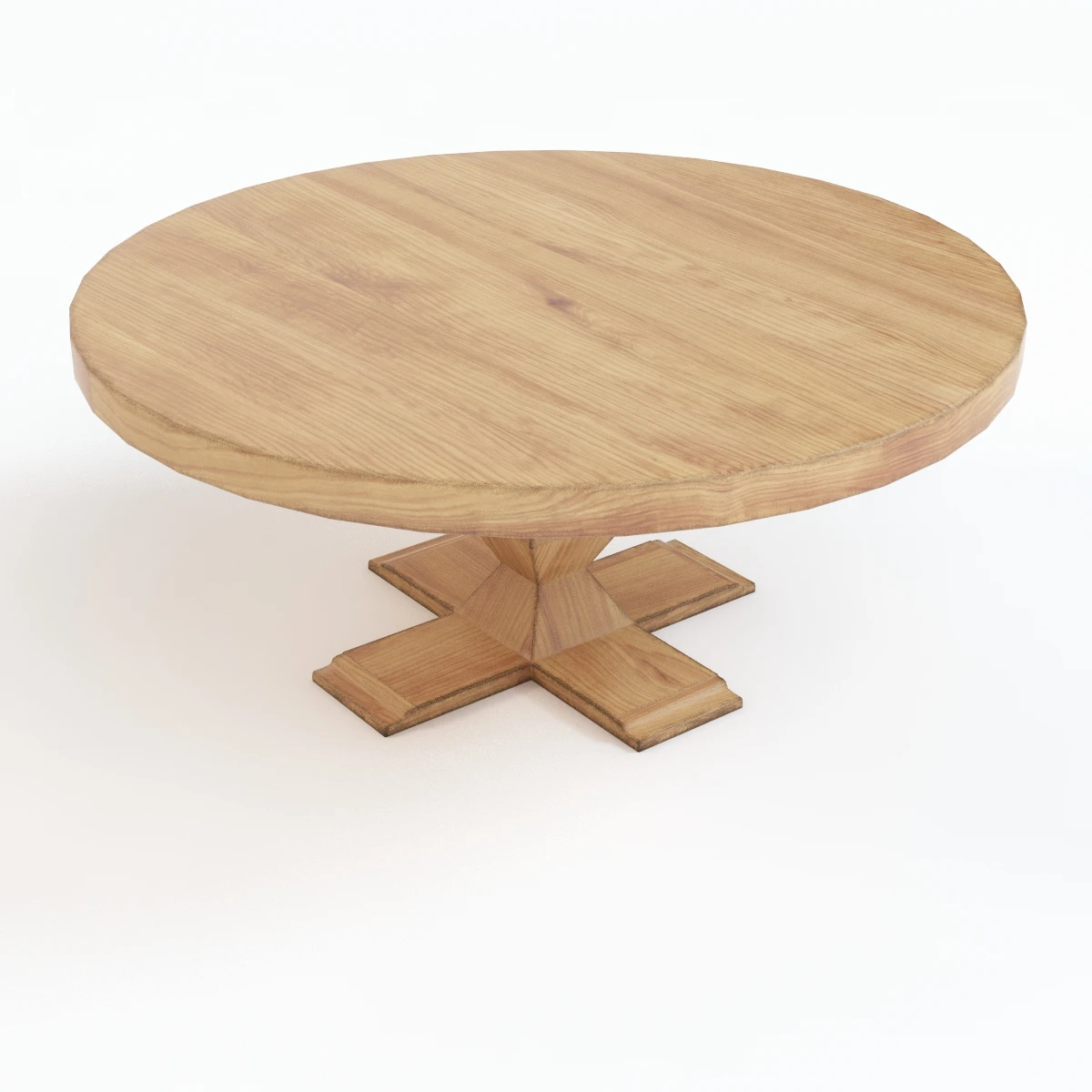 Zig-Zag Pedestal Table 3D Model_01