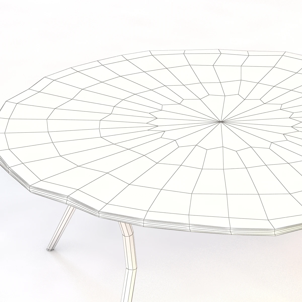 Lean Coffee Table 3D Model_014