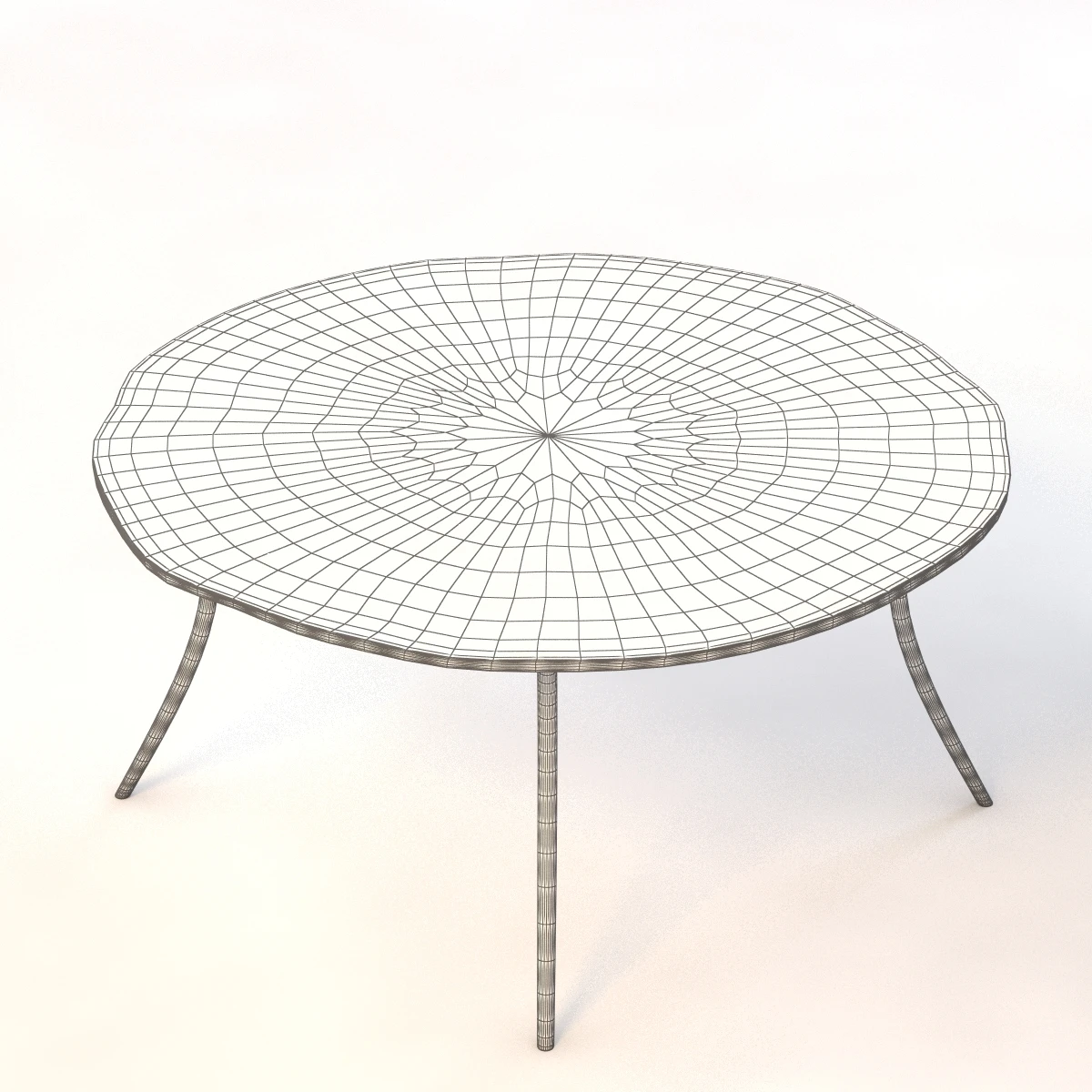 Lean Coffee Table 3D Model_011