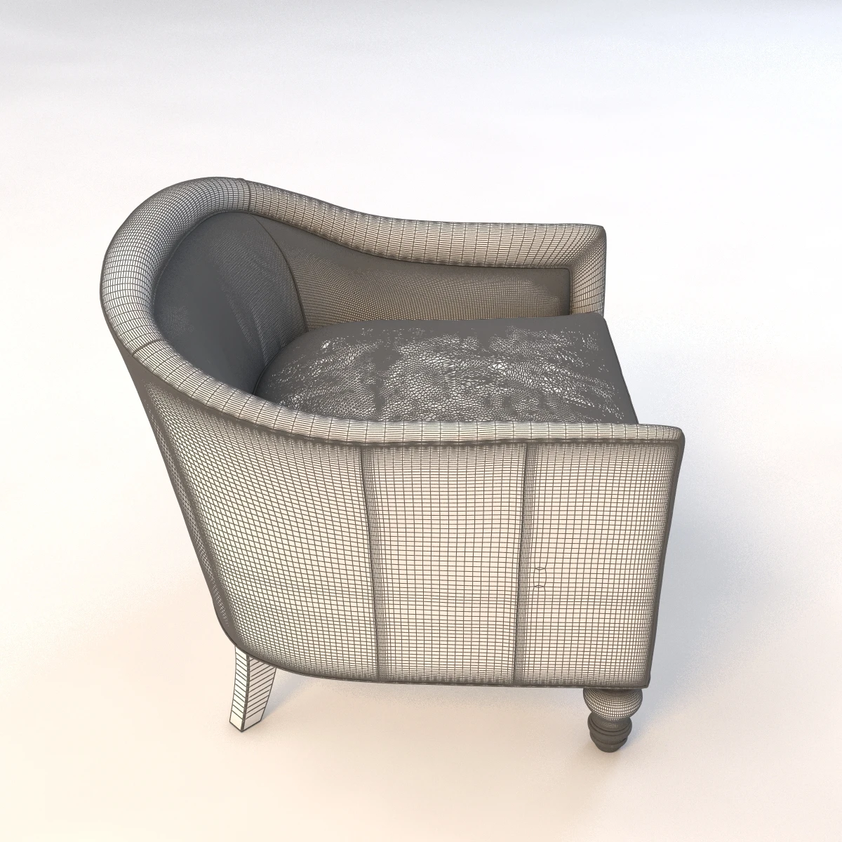Leather Holloway Armchair 3D Model_010
