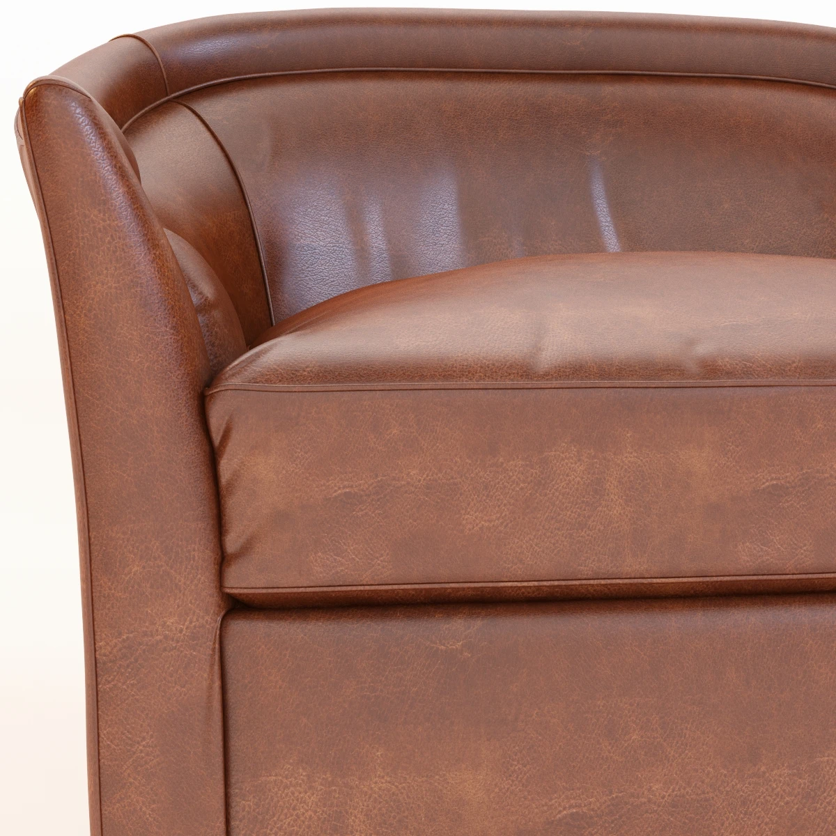 Leather Holloway Armchair 3D Model_05