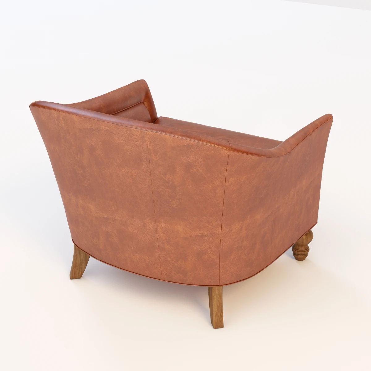 Leather Holloway Armchair 3D Model_04
