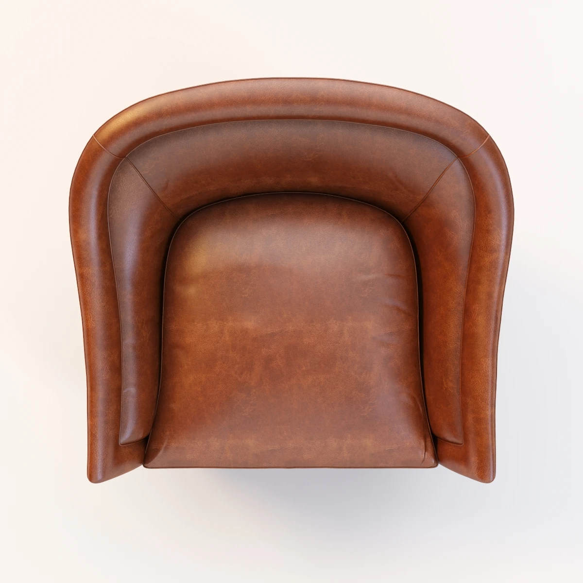 Leather Holloway Armchair 3D Model_07
