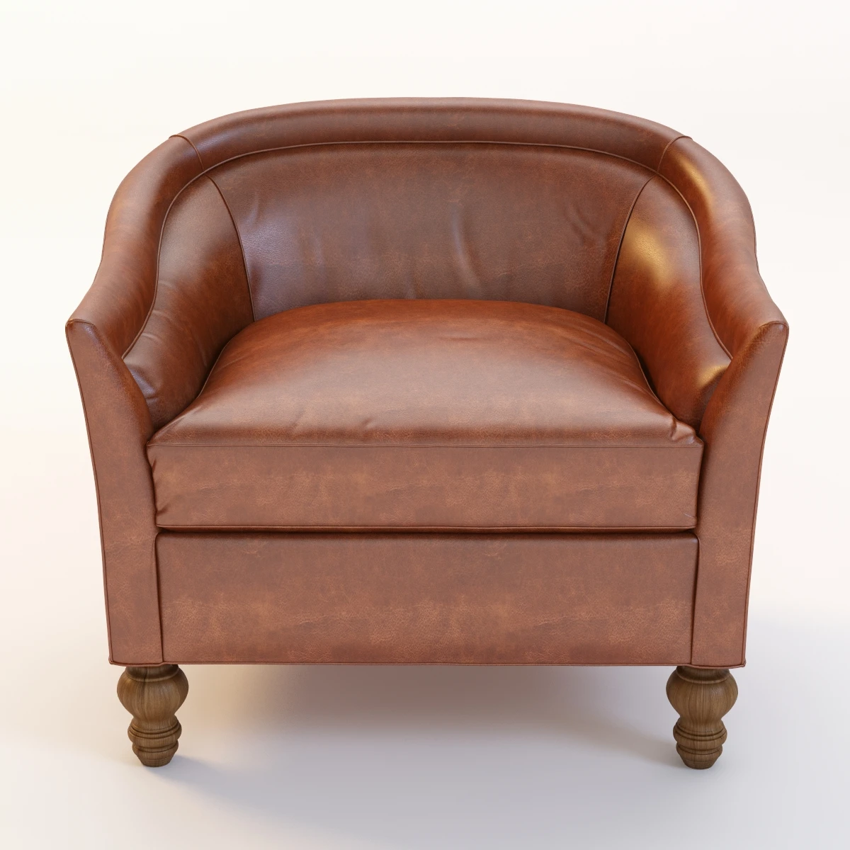 Leather Holloway Armchair 3D Model_08