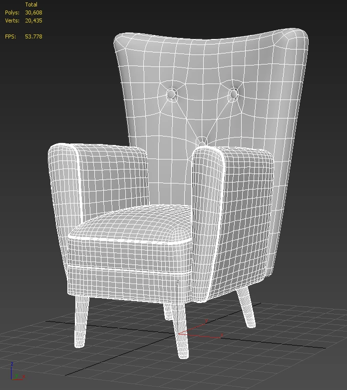 Lela Rose Chair 3D Model_05