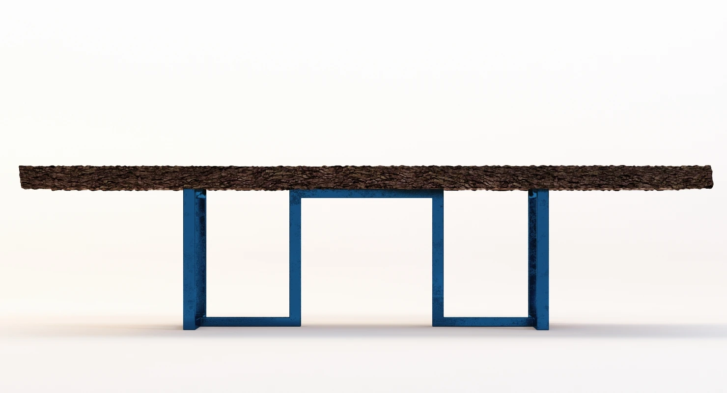 Live Edge Spalted Maple Dining Table 3D Model_08