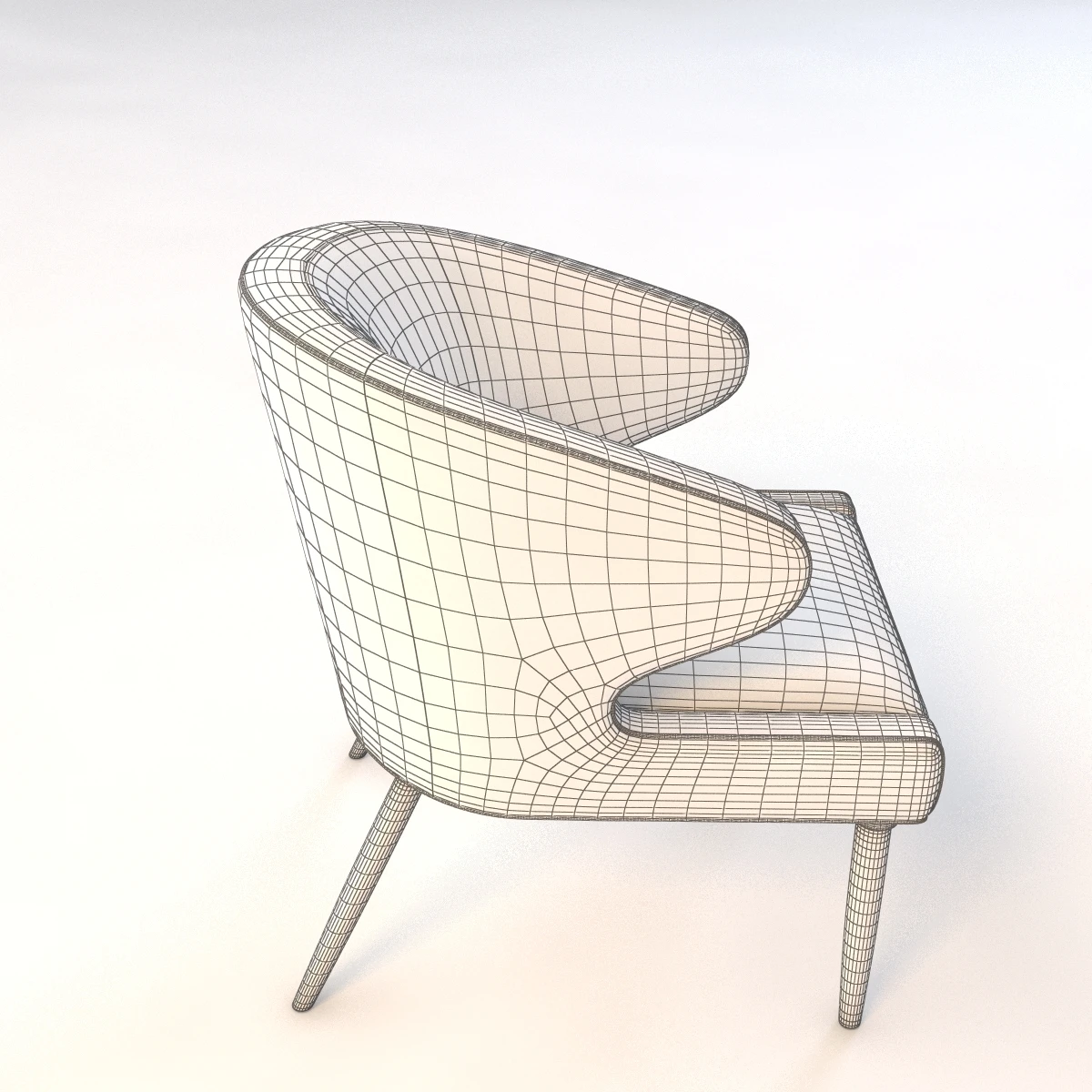 Lorae Arm Chair 3D Model_010