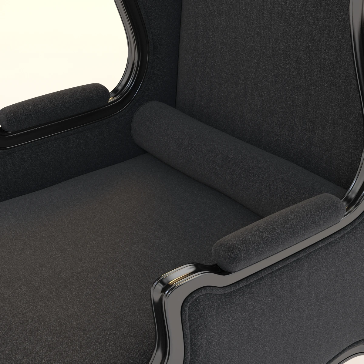 Louis Xv Style Gilded Wing Chair 3D Model_05