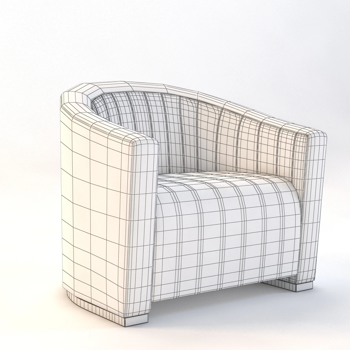 Louise Armchair Munna Maria Bruno Neo 3D Model_09