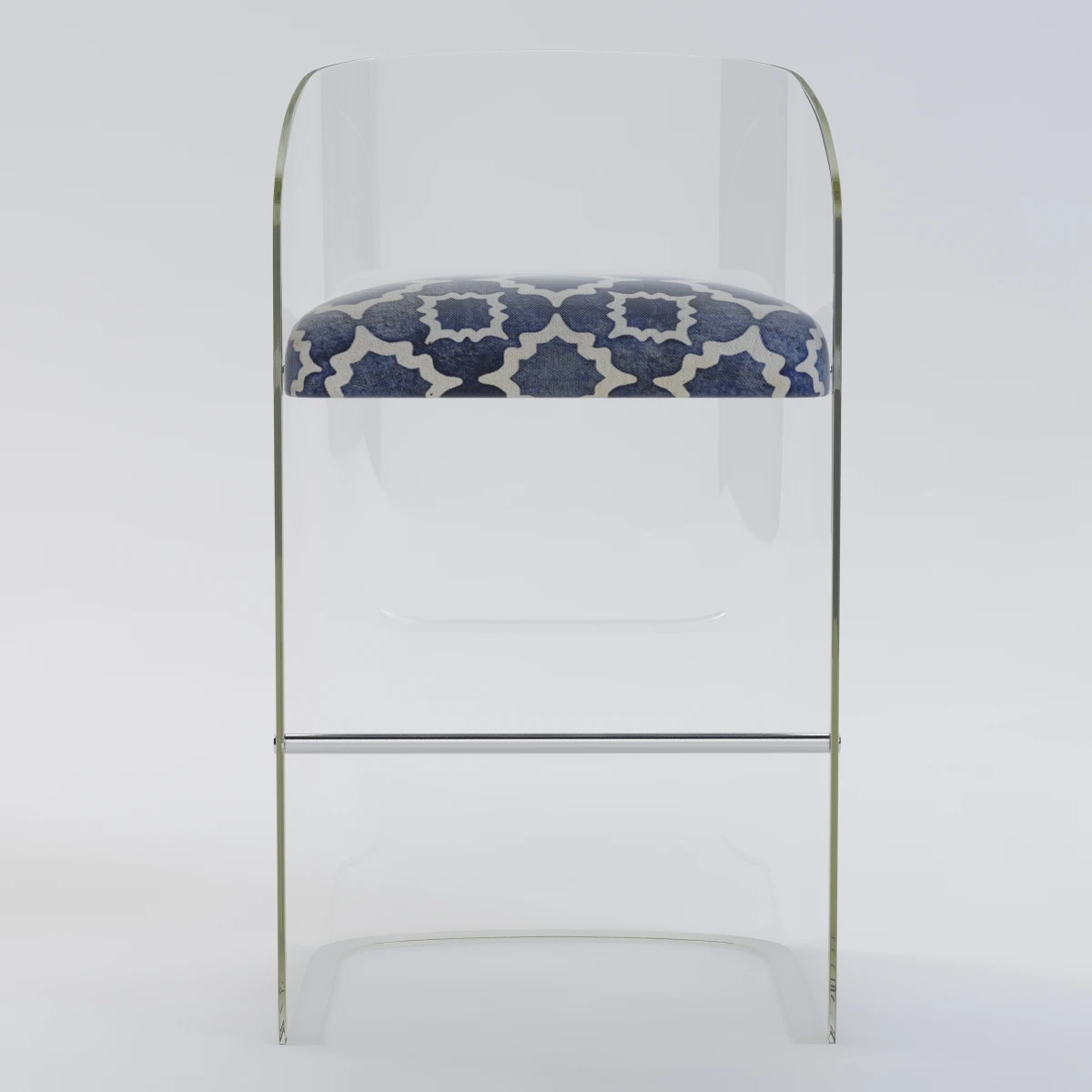 Lucite Barstool 3D Model_09