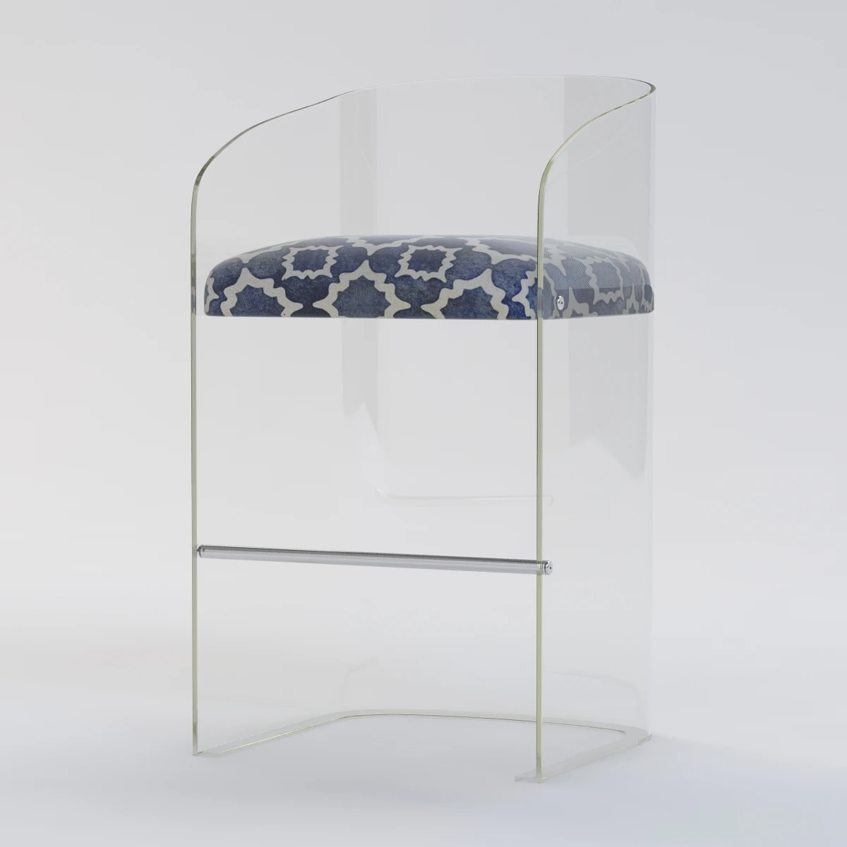 Lucite Barstool 3D Model_06
