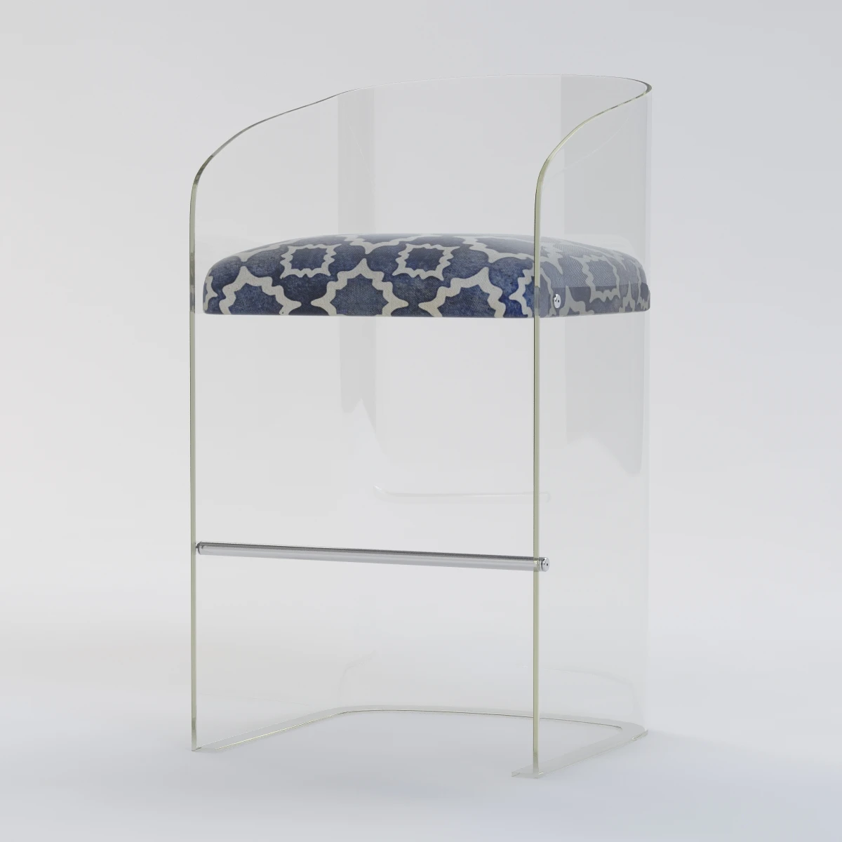Lucite Barstool 3D Model_05