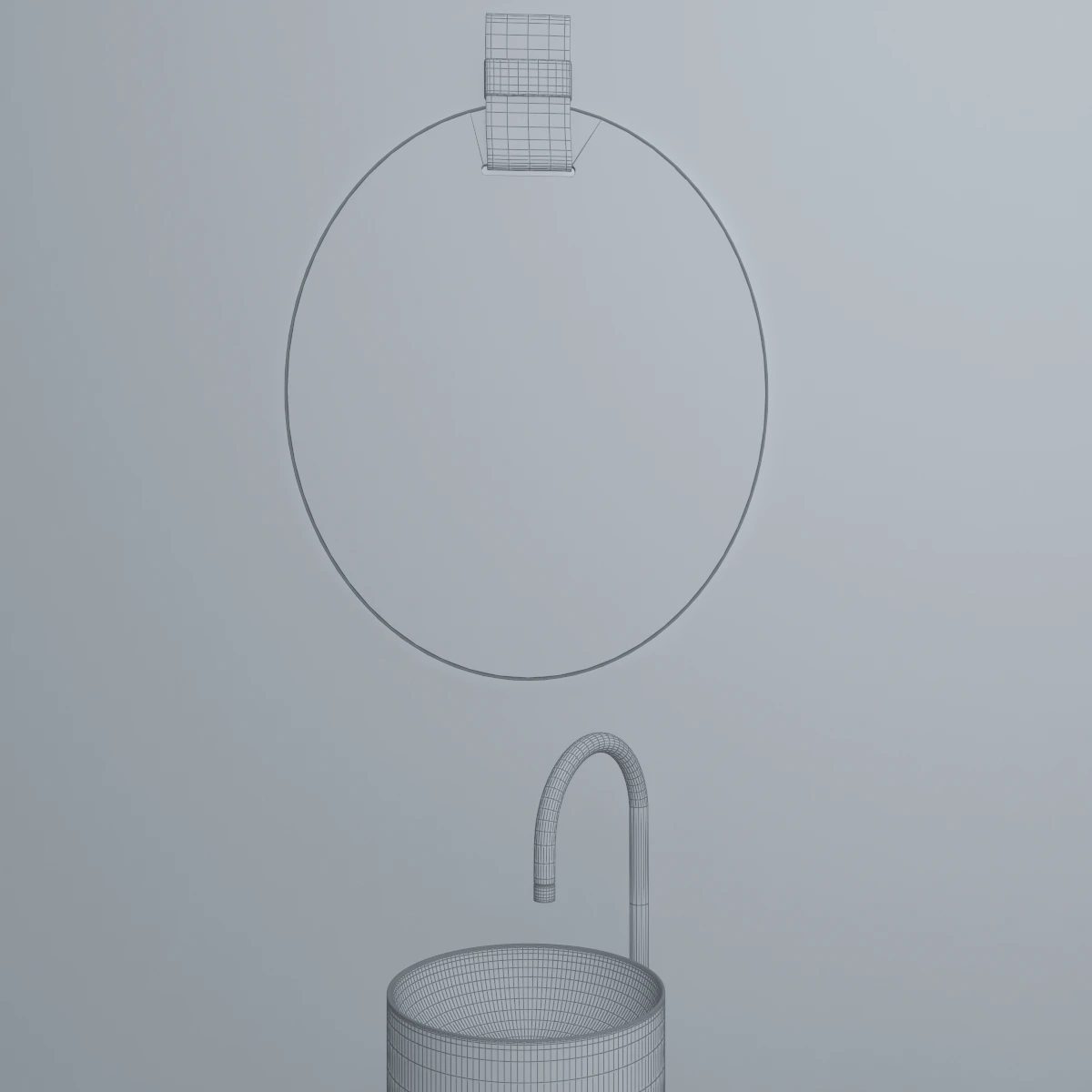Luxurious Modern Bathroom 3D Model_010