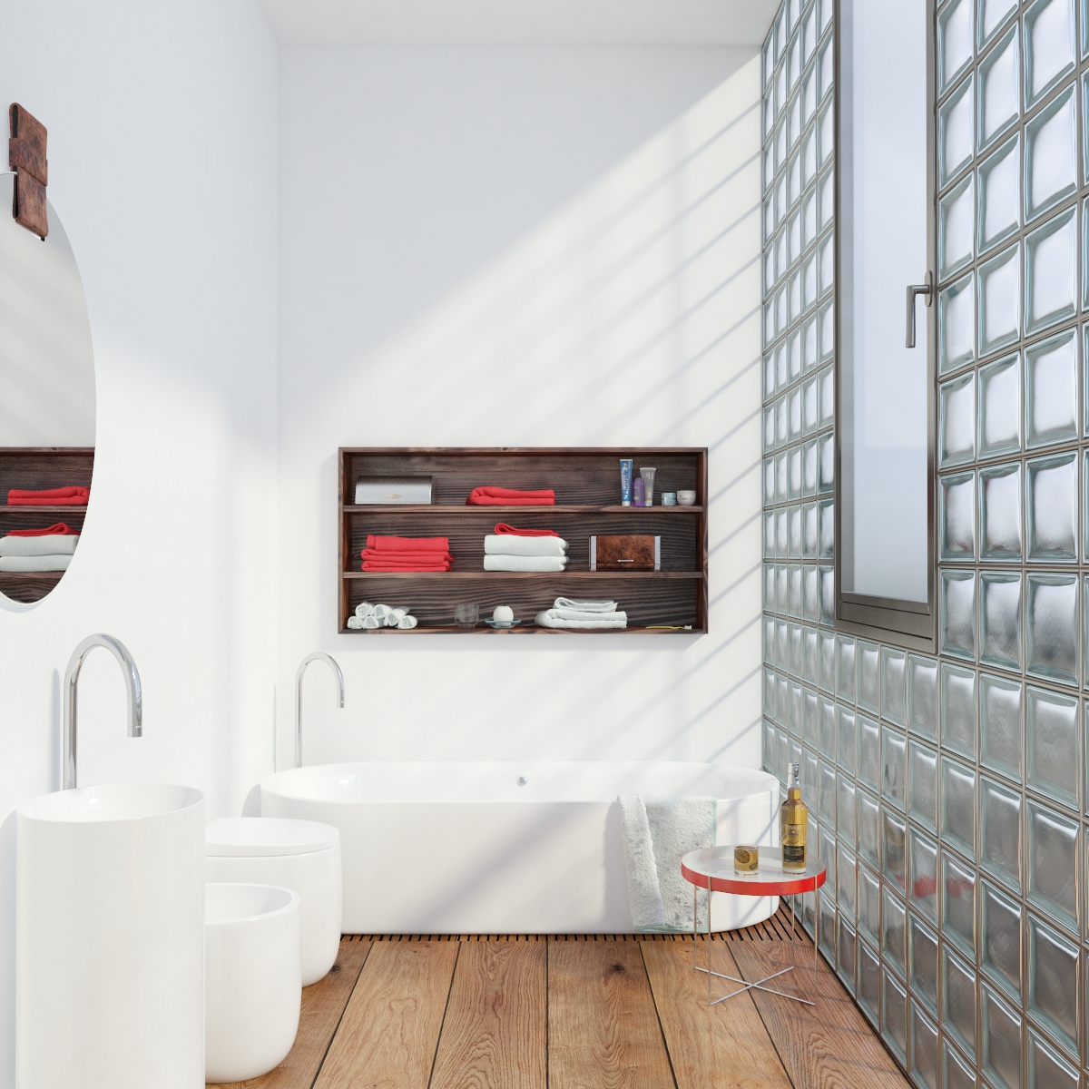 Luxurious Modern Bathroom 3D Model_01