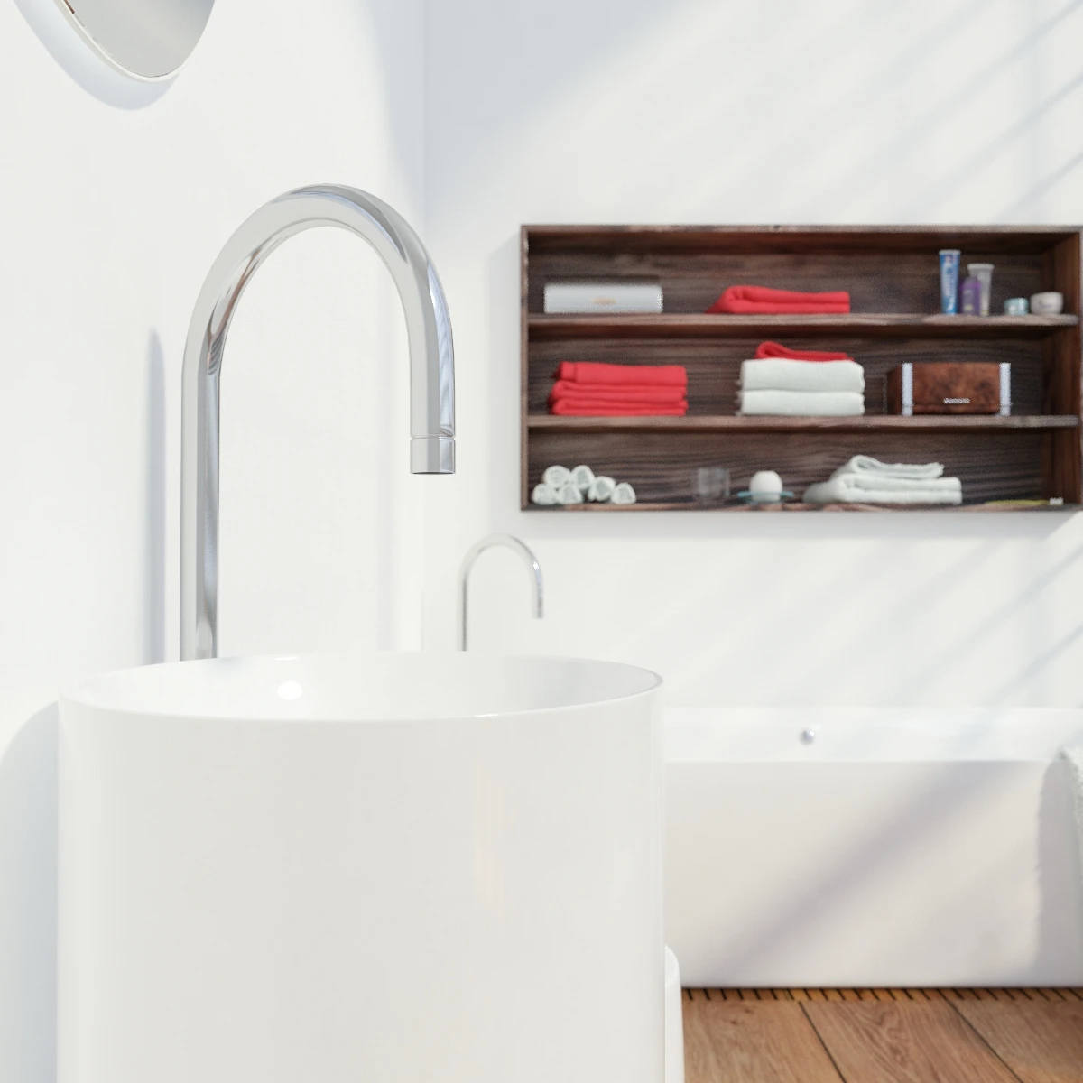 Luxurious Modern Bathroom 3D Model_03