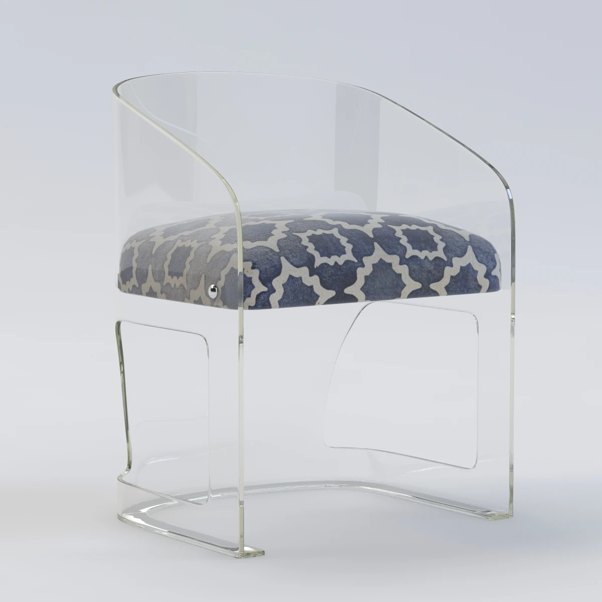 Lucite Chair 3D Model_01