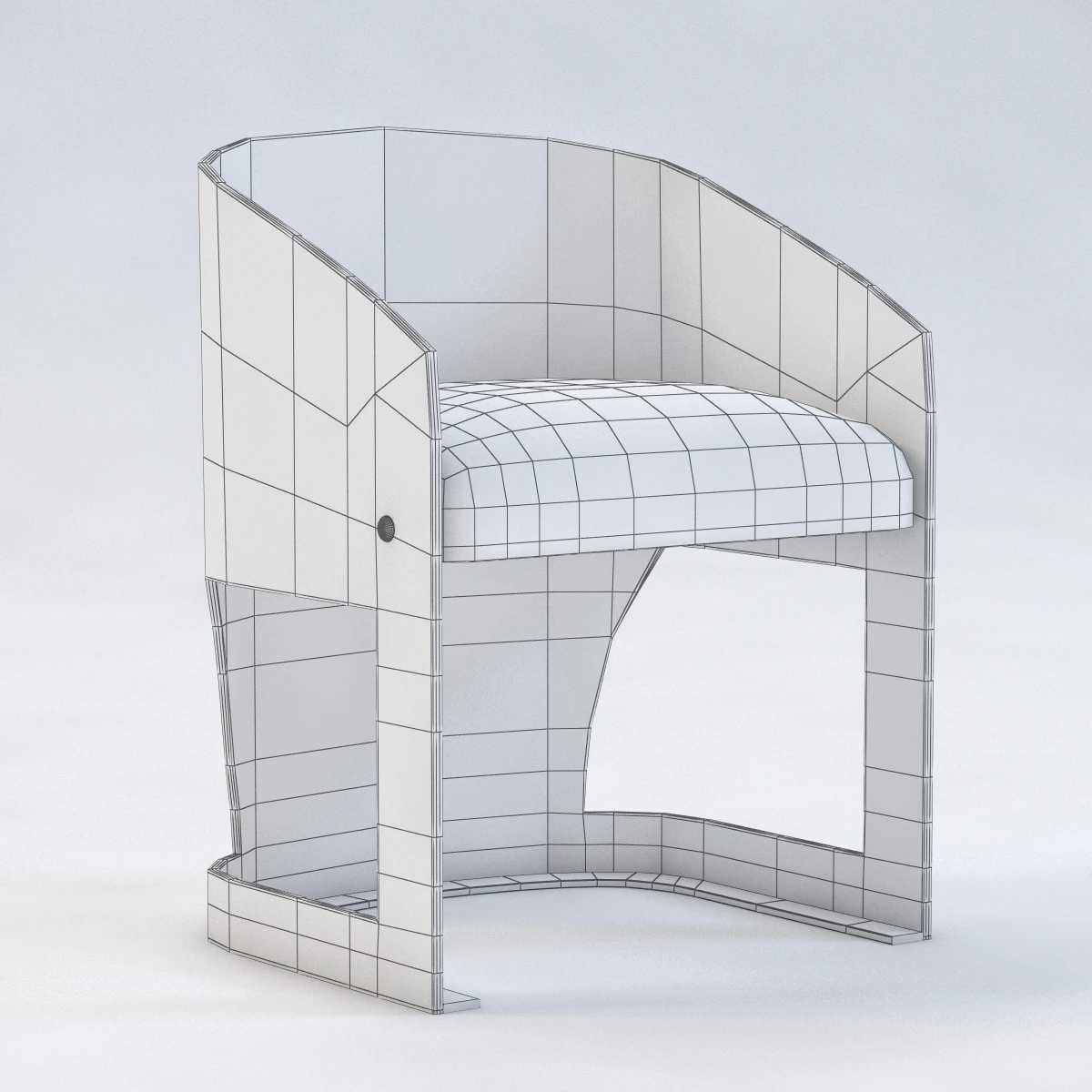 Lucite Chair 3D Model_010