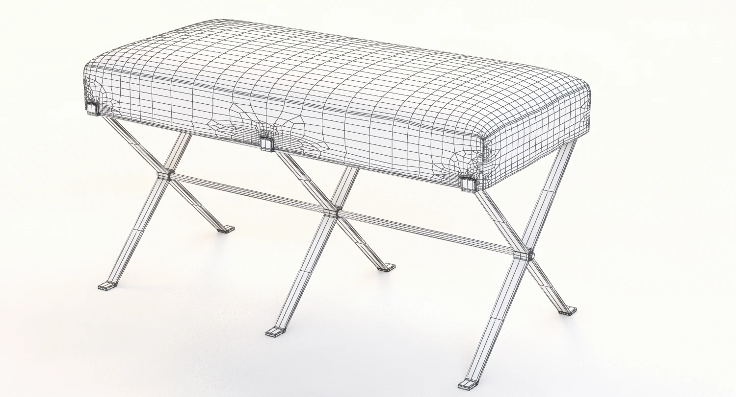 Madame X Bench 3D Model_010
