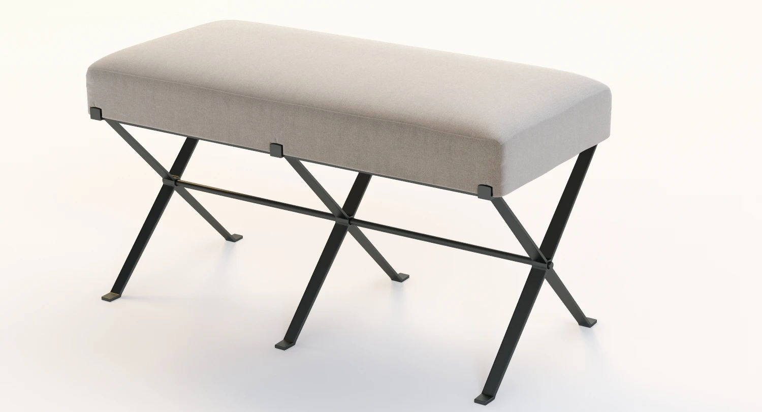 Madame X Bench 3D Model_04