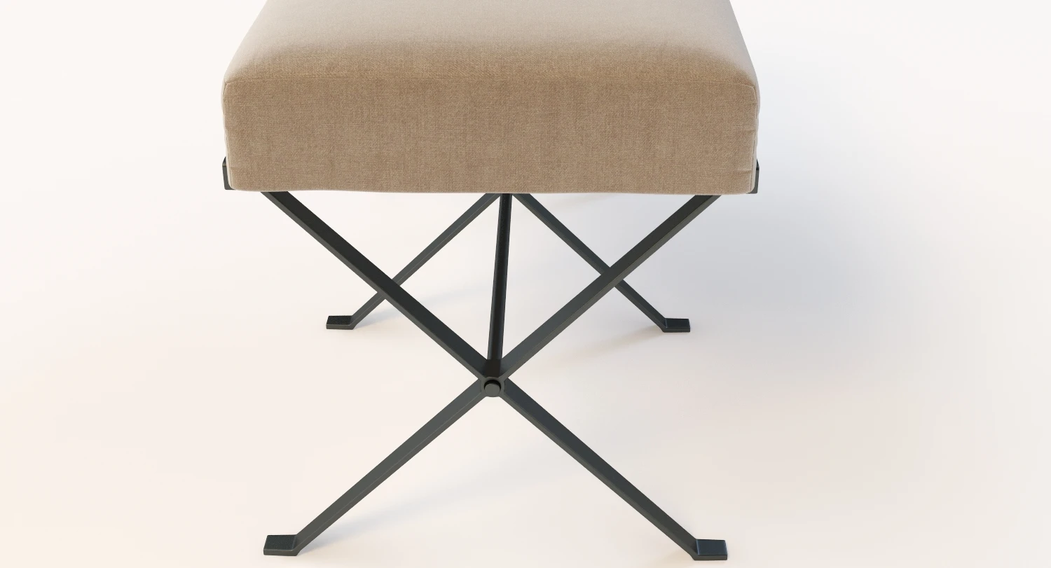 Madame X Bench 3D Model_05