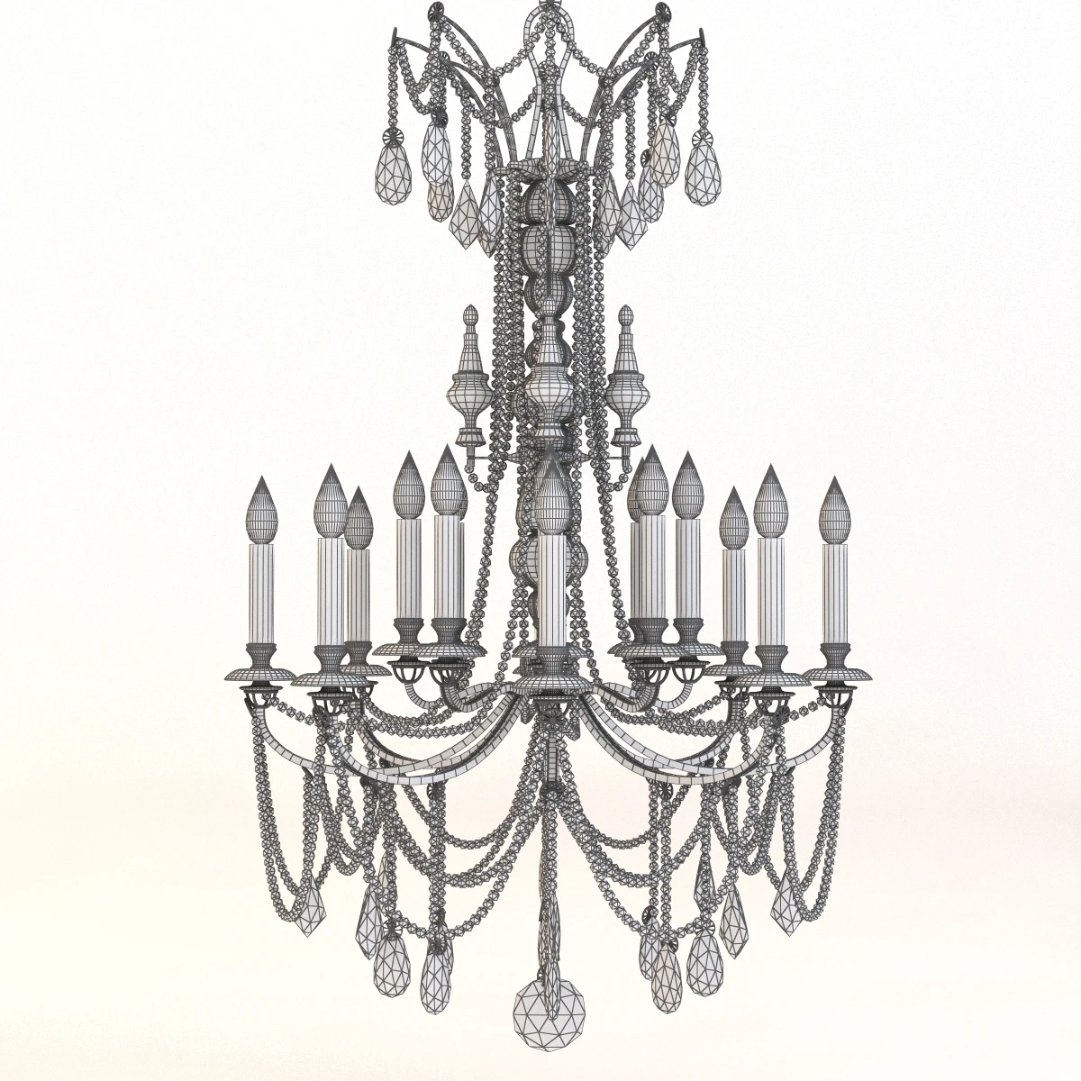 Classic Chandelier 5 3D Model_07