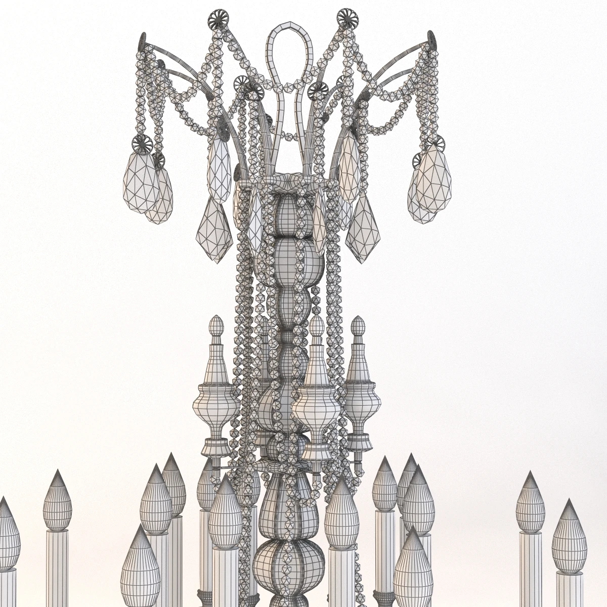 Classic Chandelier 5 3D Model_09