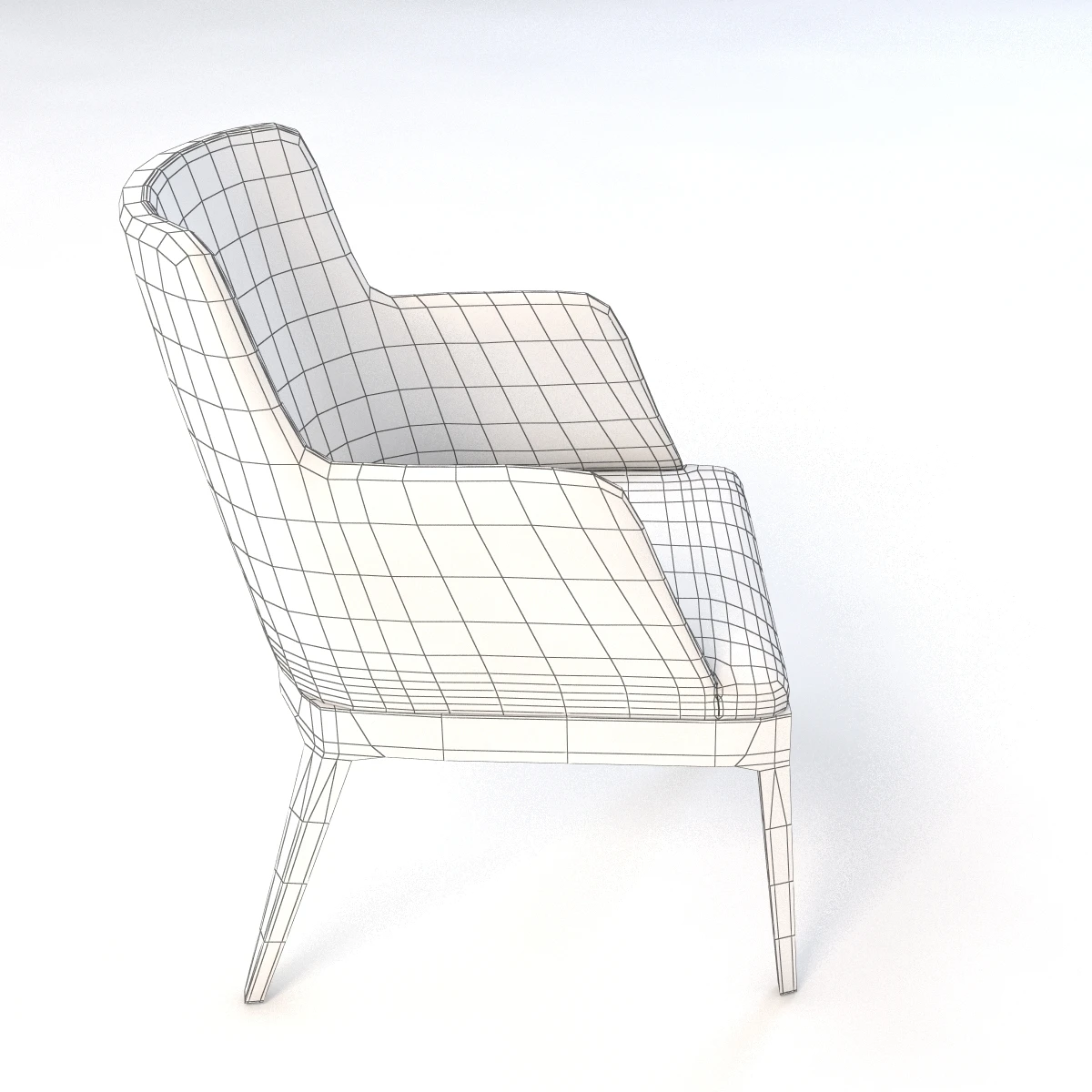 Magda De Cattelan Italia Chair 3D Model_011