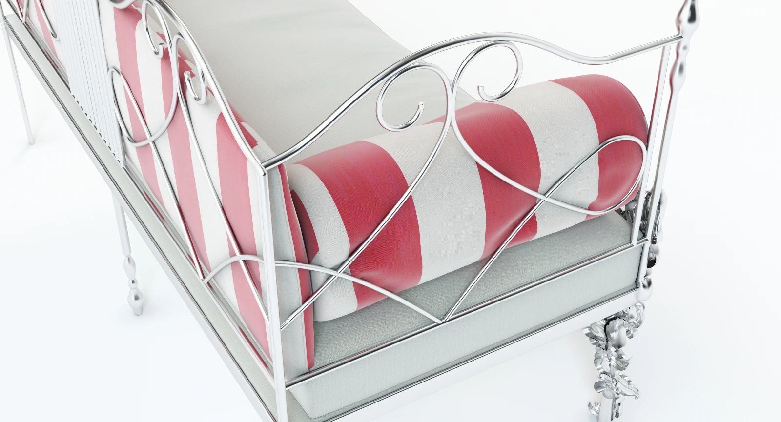 Classic Day Bed 3D Model_04