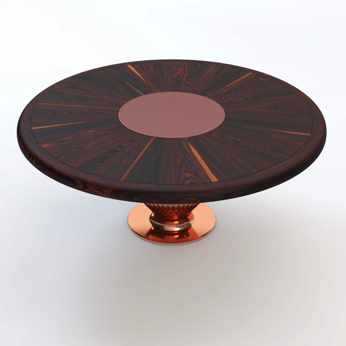 Club Dining Table 01 3D Model_03