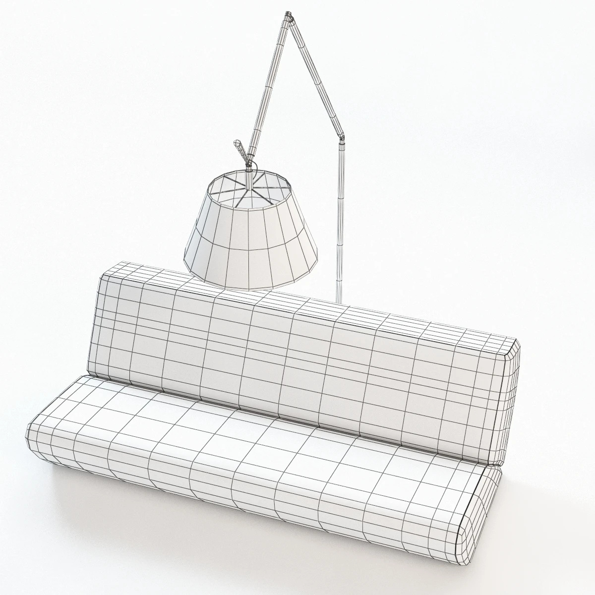 Communication Sofa And Lamp 3D Model_09