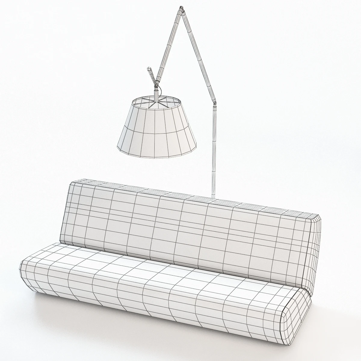 Communication Sofa And Lamp 3D Model_08