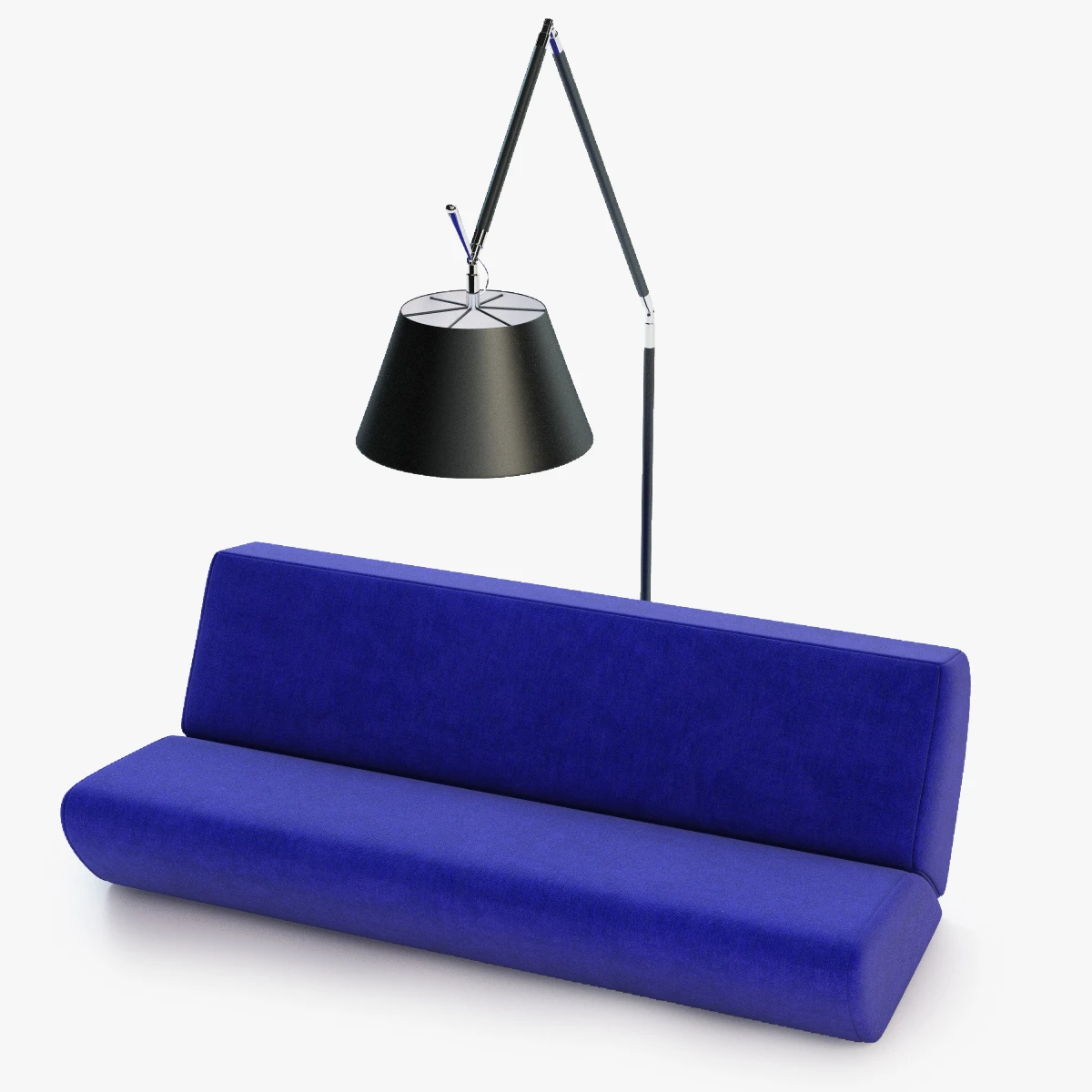 Communication Sofa And Lamp 3D Model_01