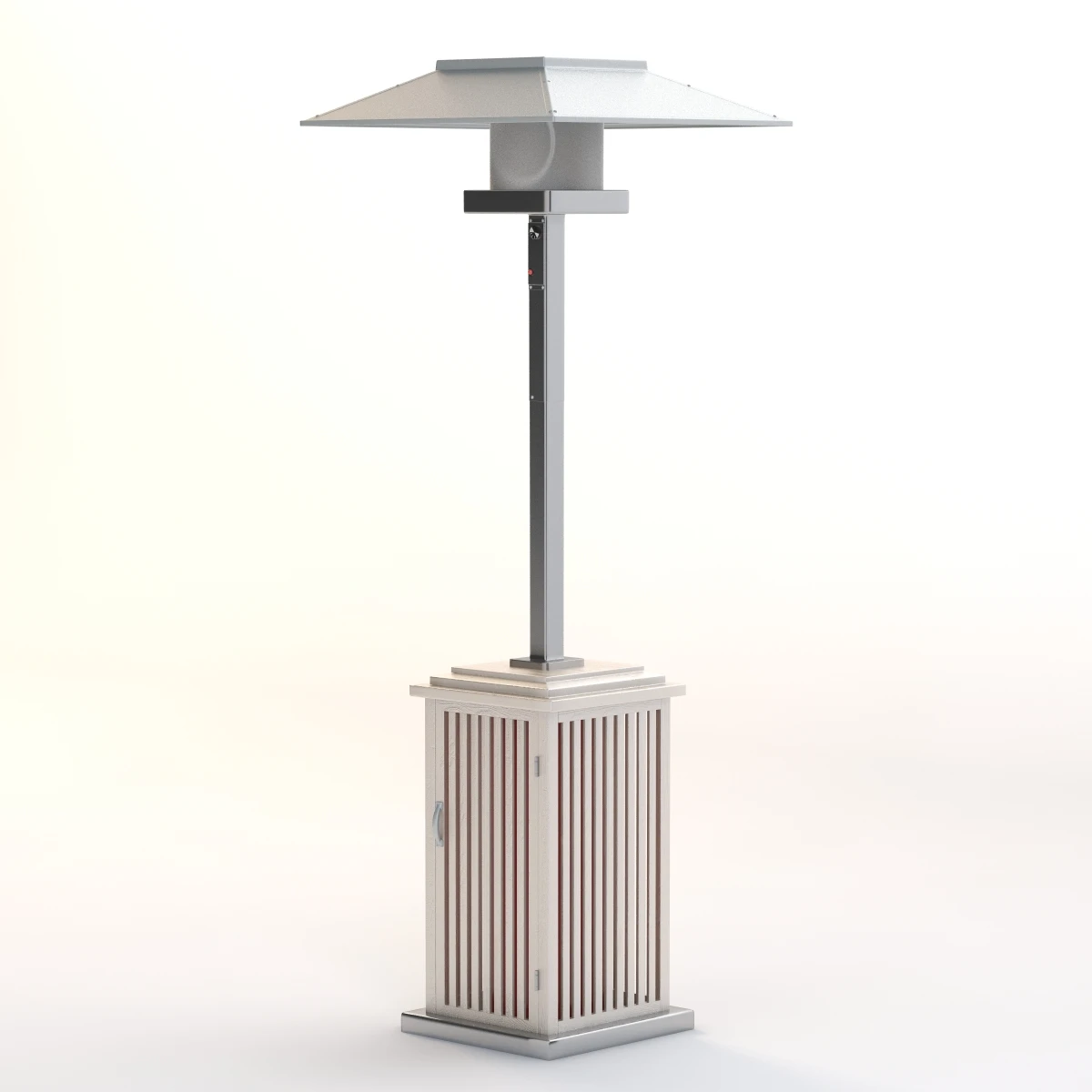 Wooden Look Patio Heater 3D Model_07