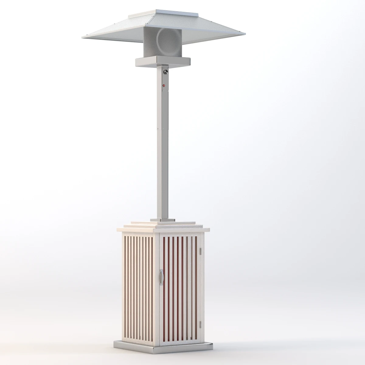 Wooden Look Patio Heater 3D Model_03
