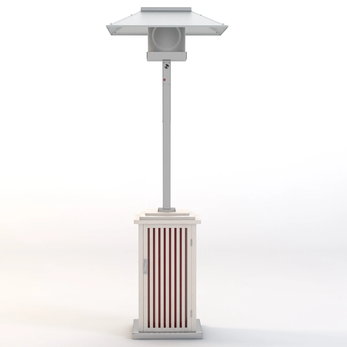 Wooden Look Patio Heater 3D Model_01