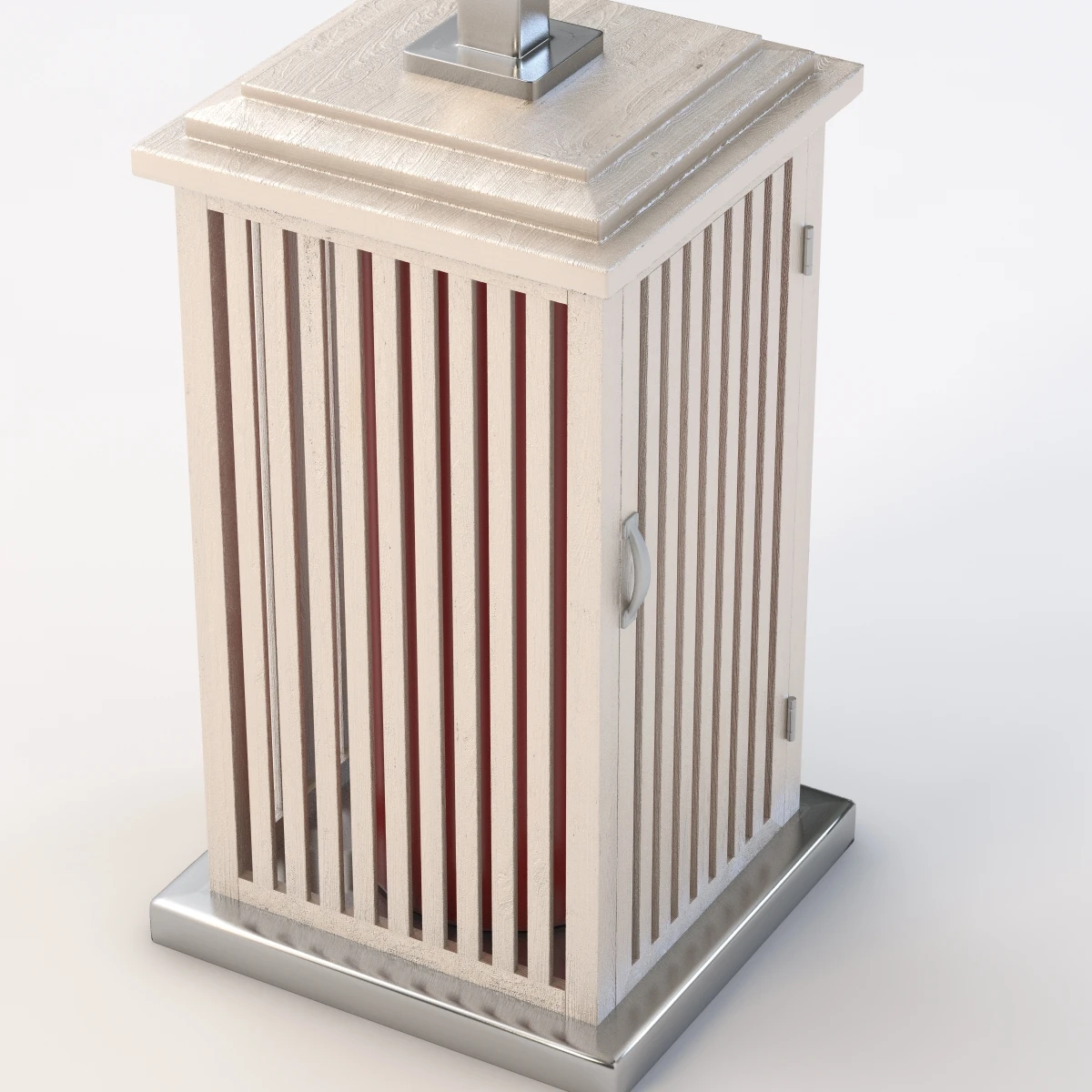 Wooden Look Patio Heater 3D Model_04