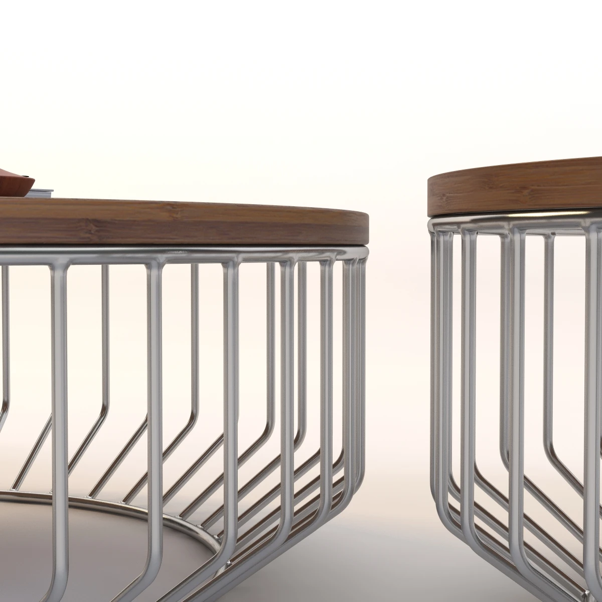 Wired Coffee Table Wood 3D Model_06