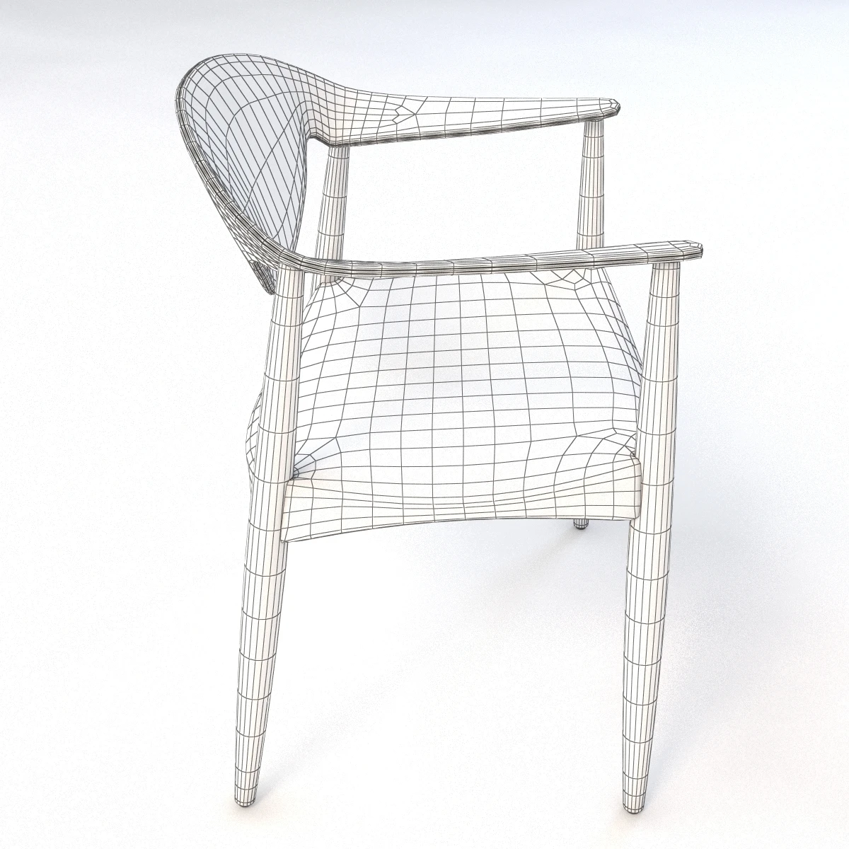 Metropolitan Chair Lm92 3D Model_010