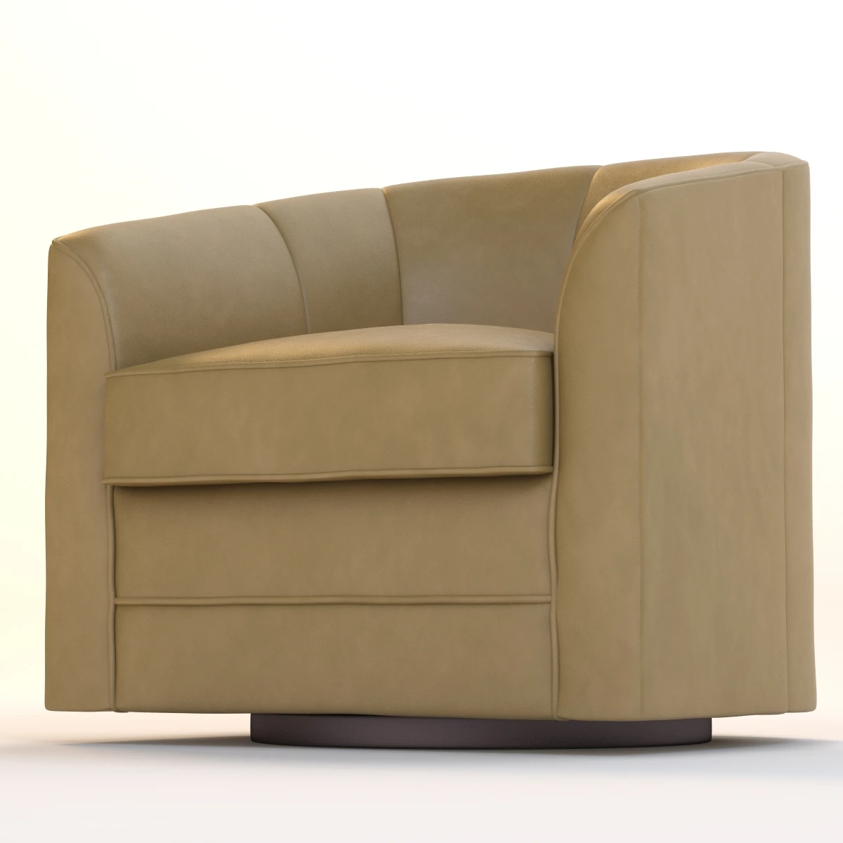 Milo Swivel Slipper Chair 3D Model_06