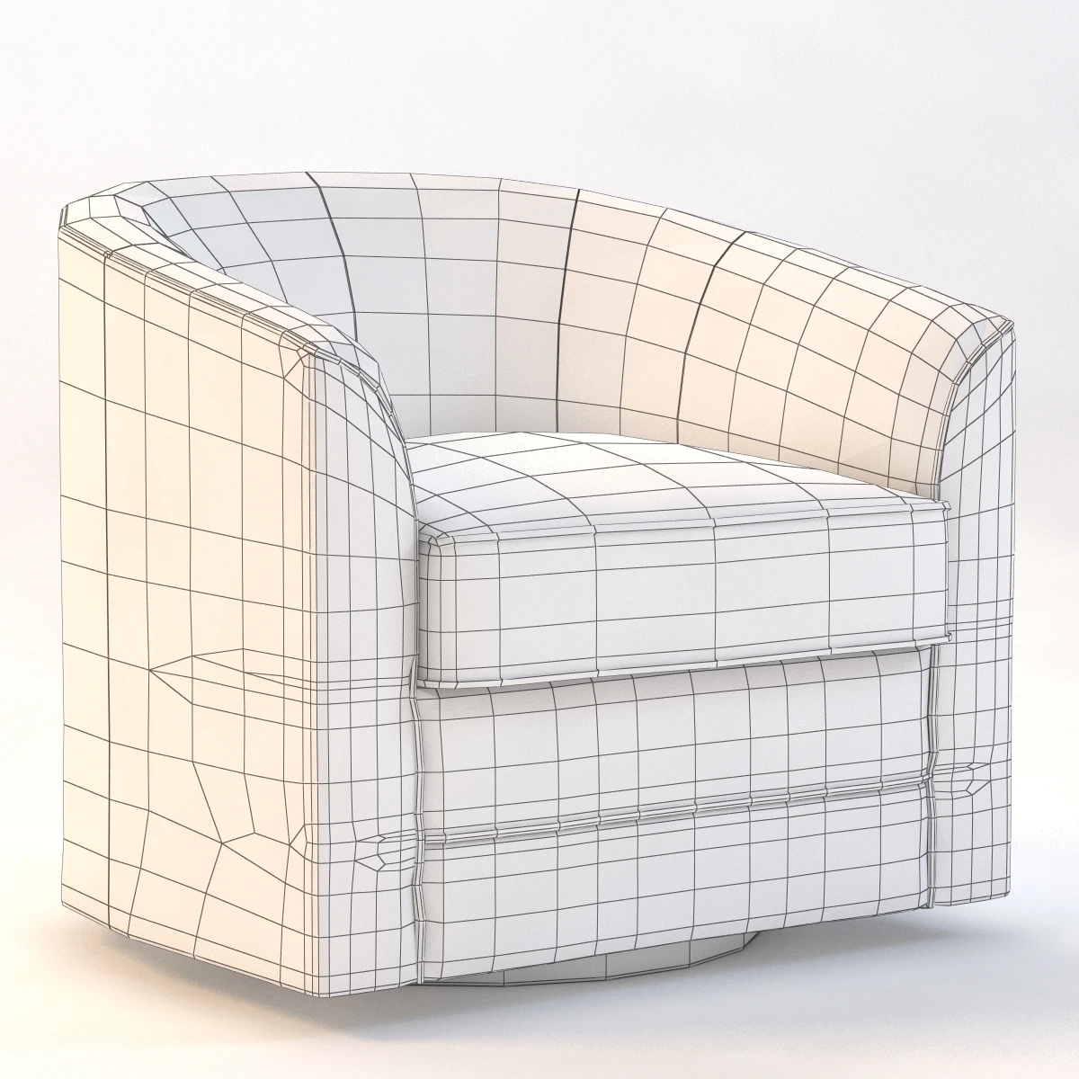 Milo Swivel Slipper Chair 3D Model_010