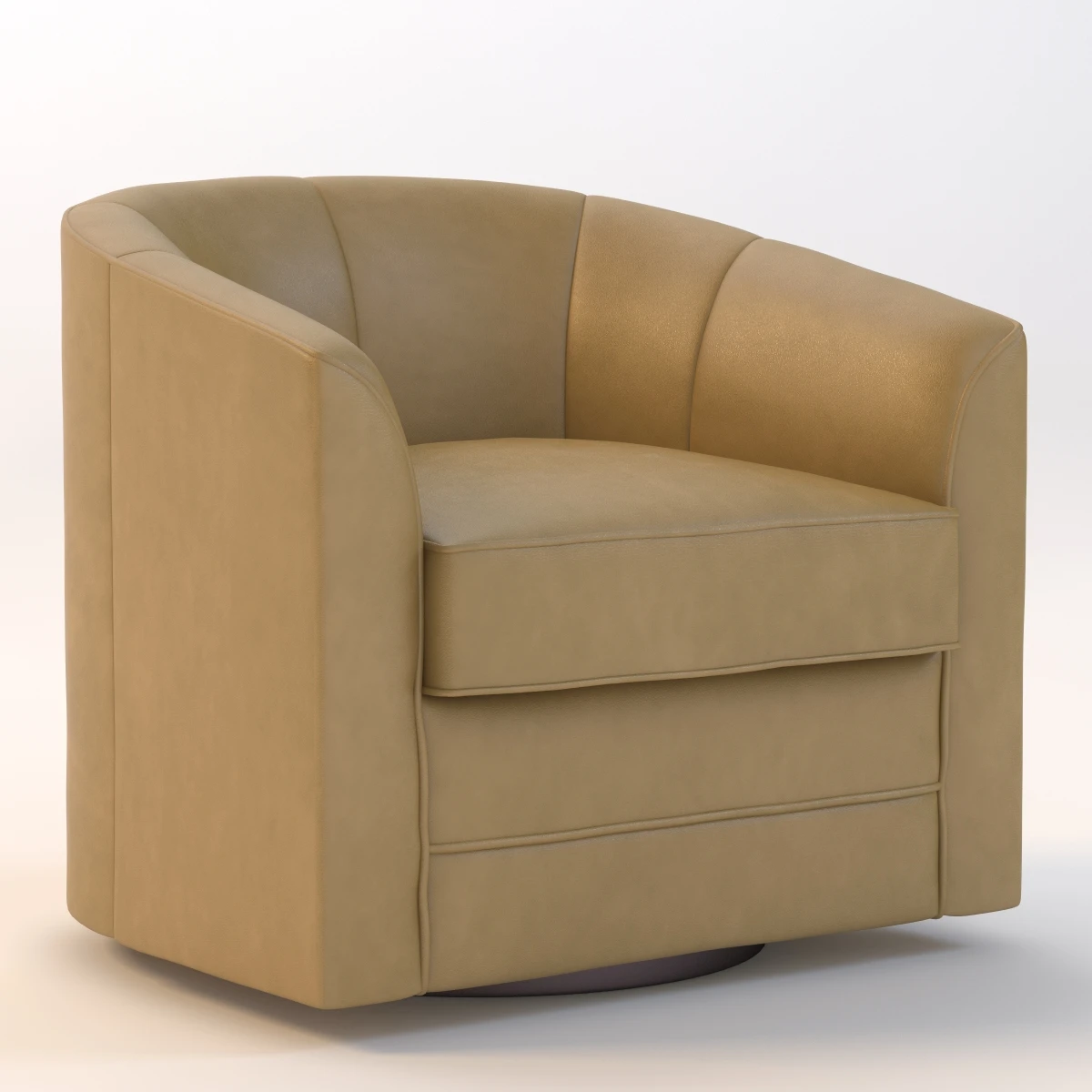 Milo Swivel Slipper Chair 3D Model_01