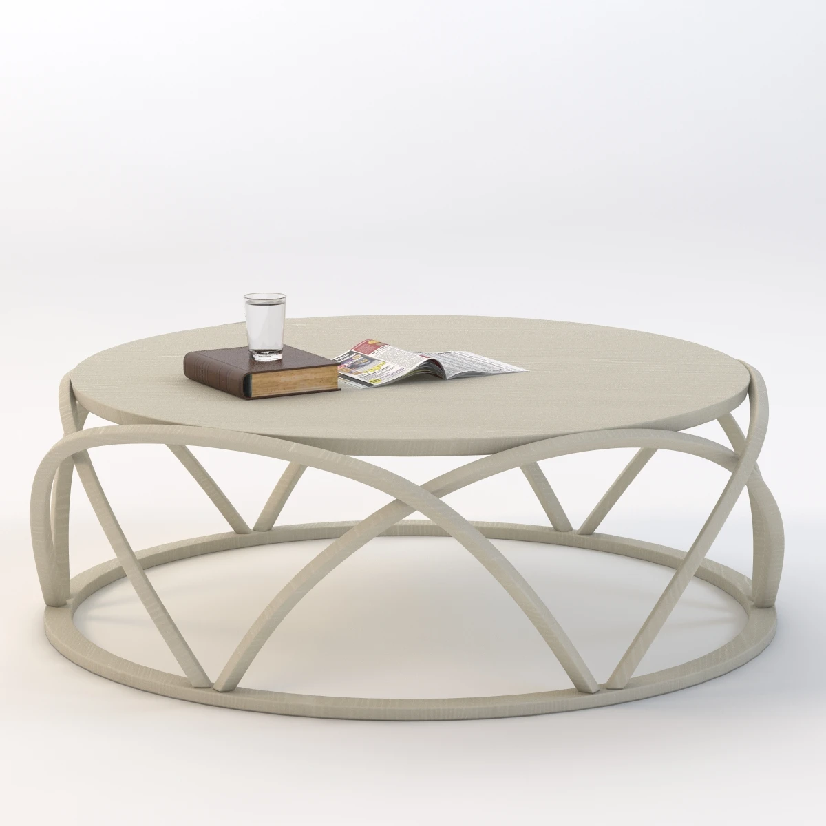 Ming Coffee Table 3D Model_01