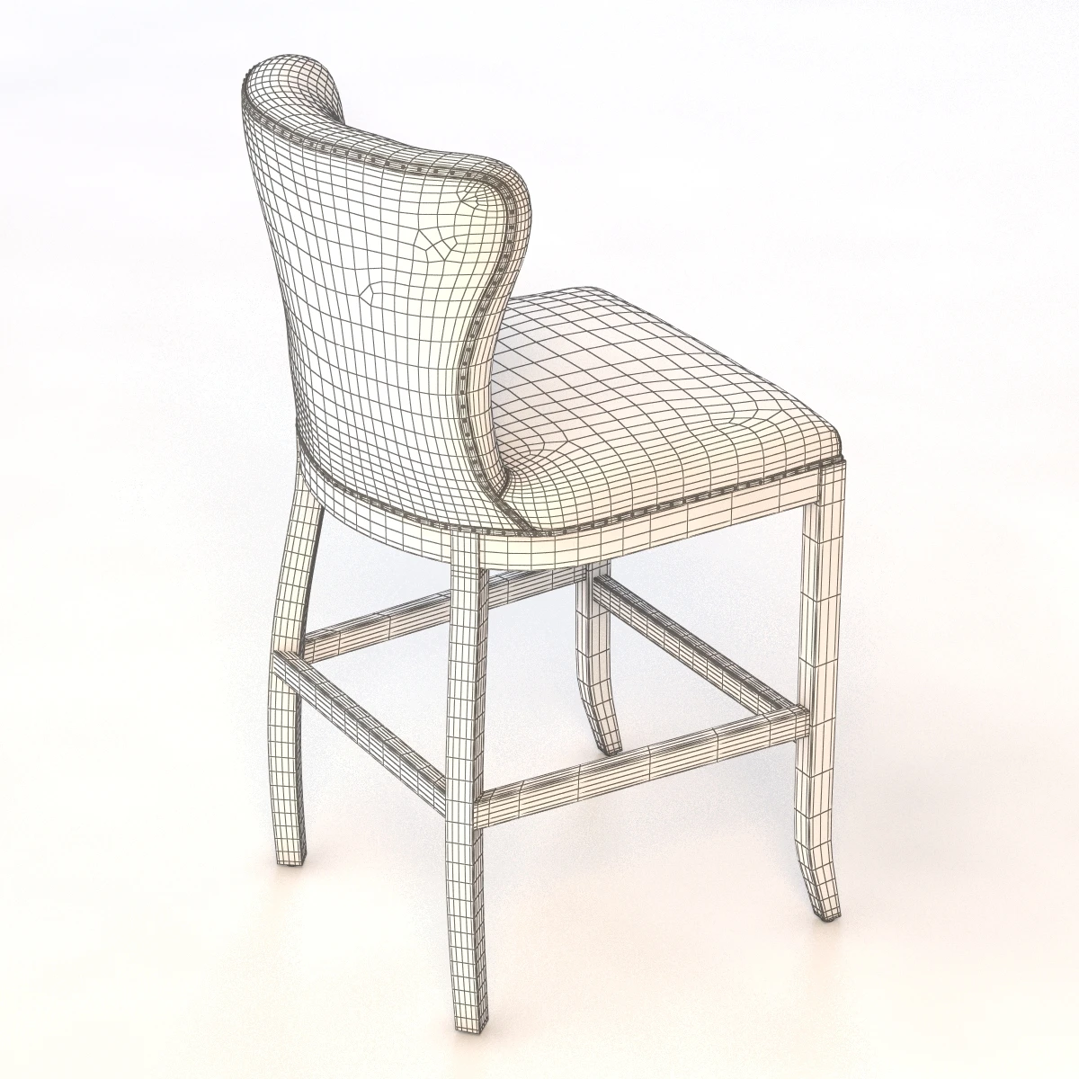 Welles Barstool 3D Model_013