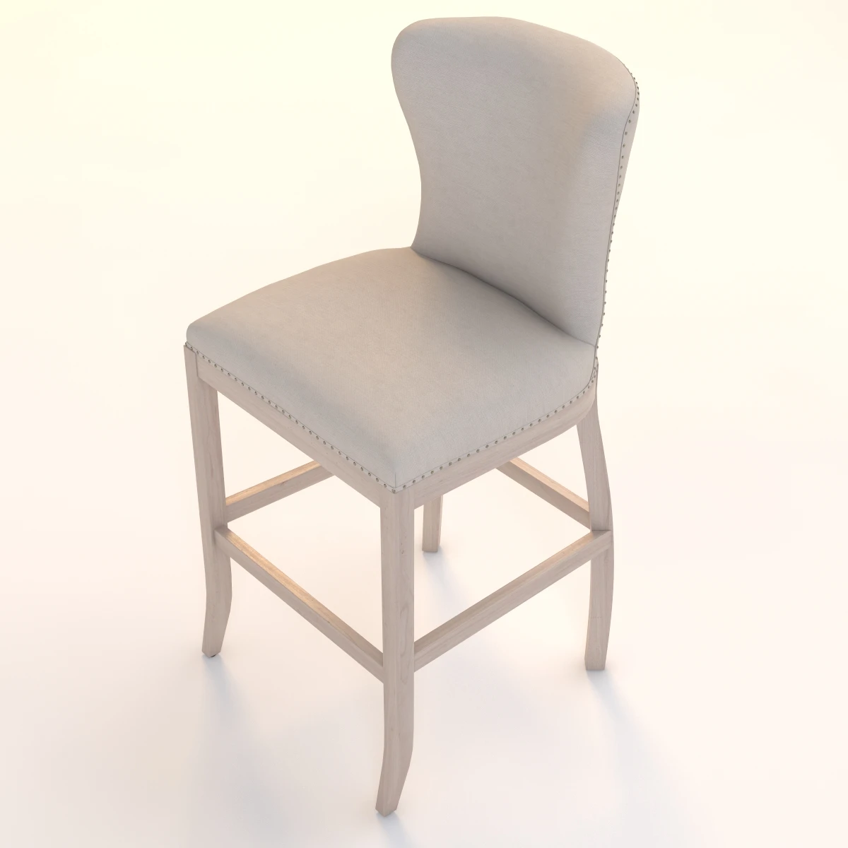 Welles Barstool 3D Model_06