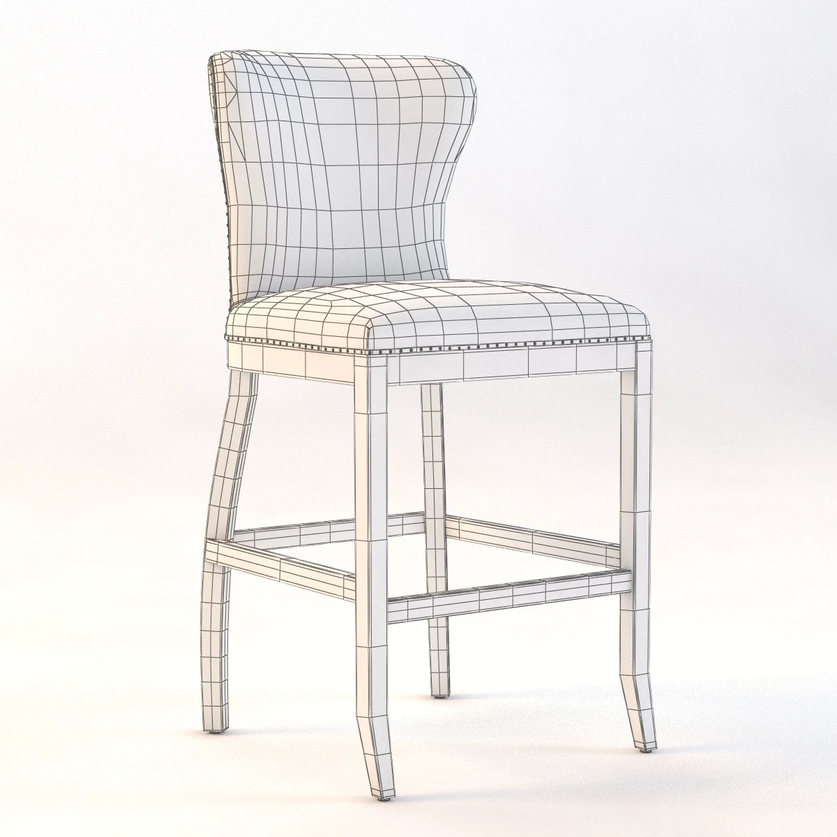 Welles Barstool 3D Model_010