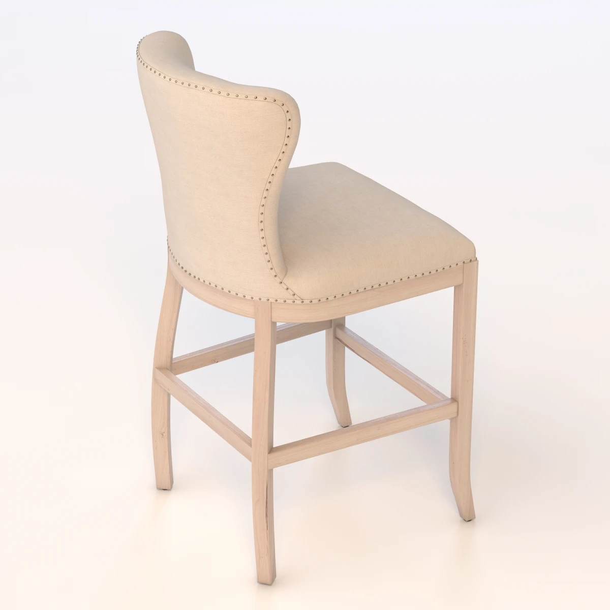Welles Barstool 3D Model_04