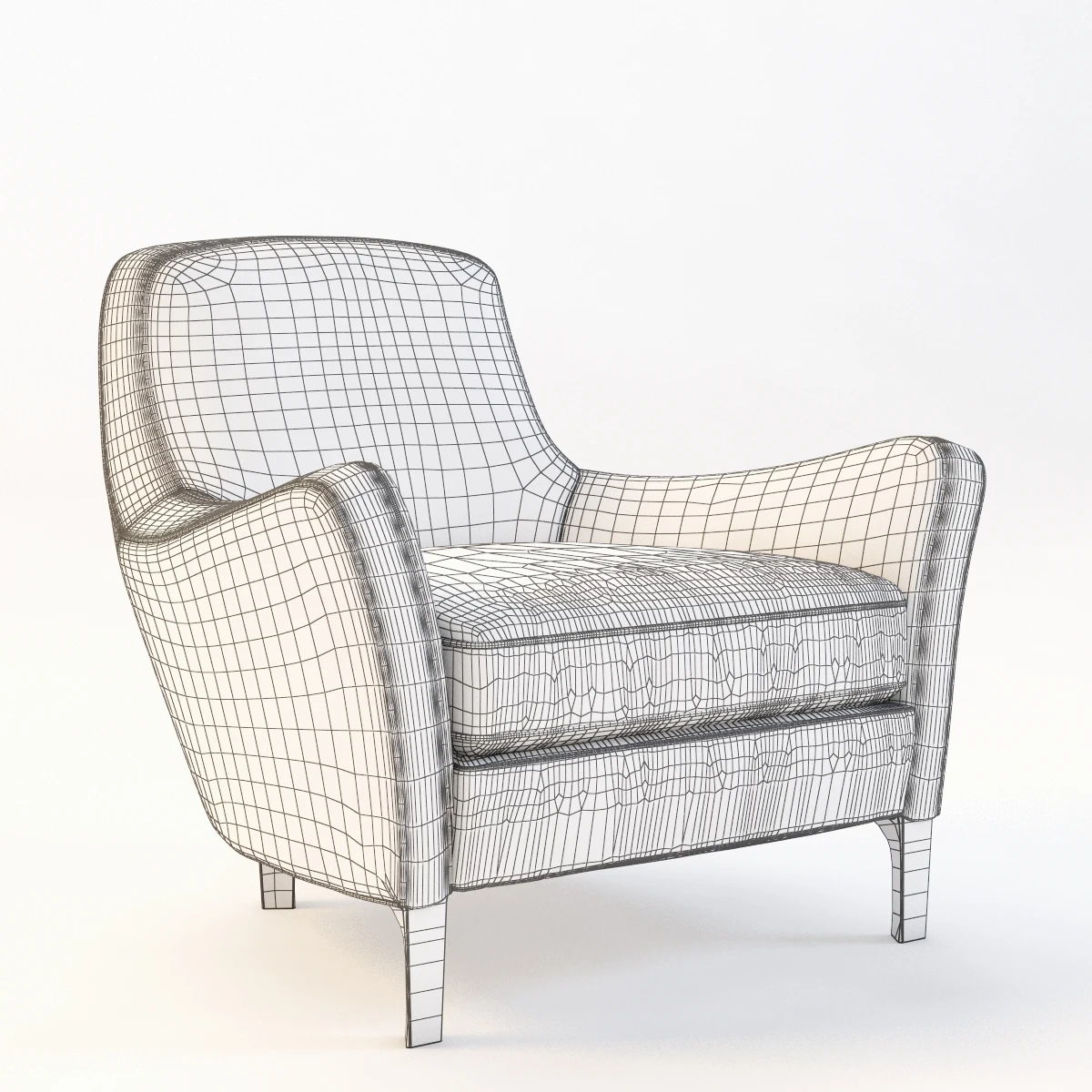 Minotti Denny Armchair 3D Model_09
