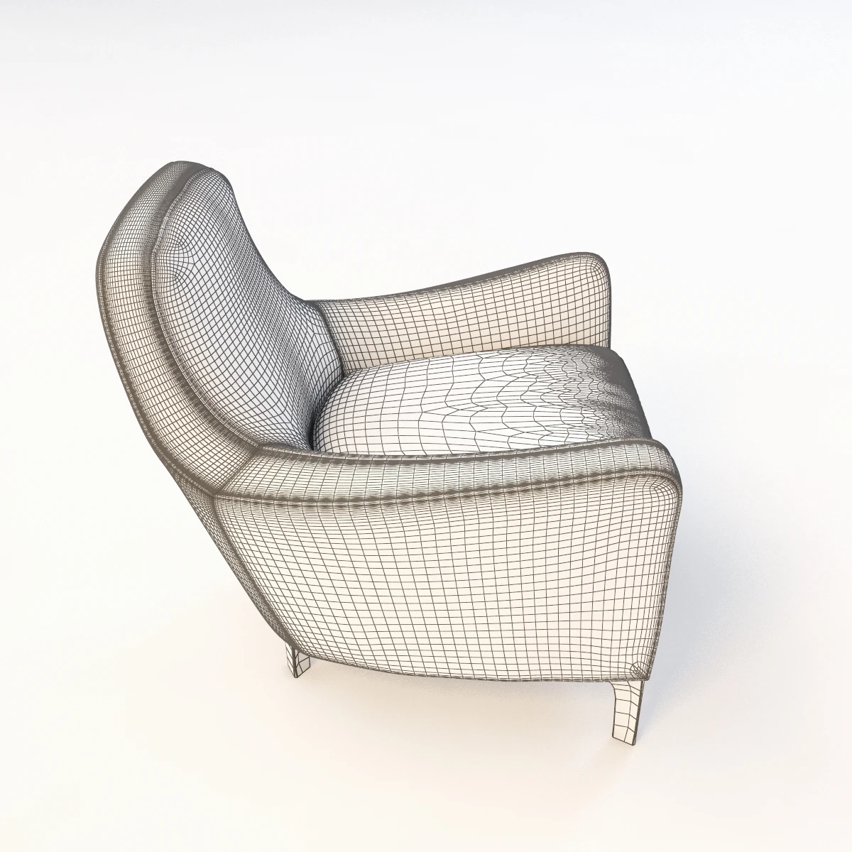 Minotti Denny Armchair 3D Model_011