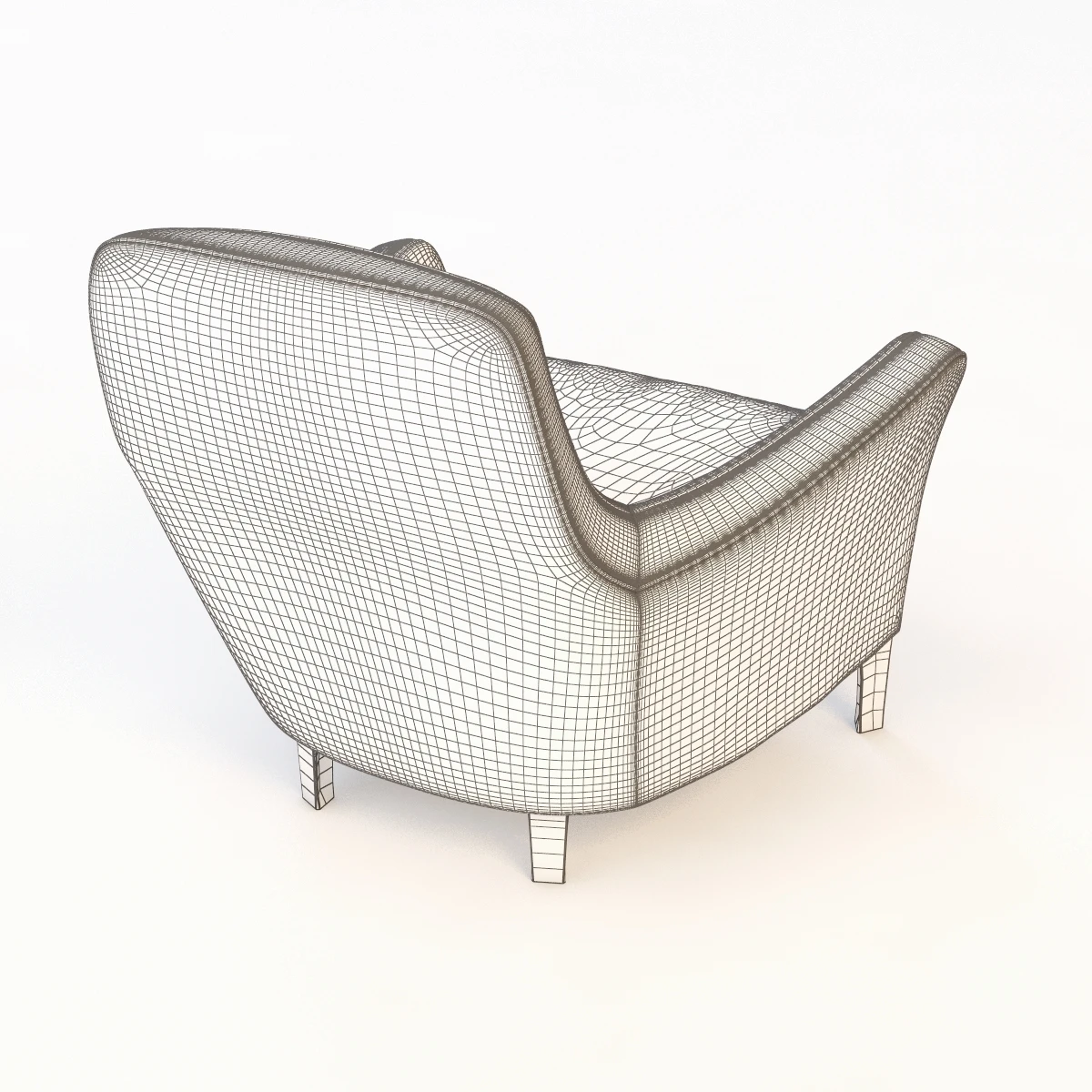 Minotti Denny Armchair 3D Model_012