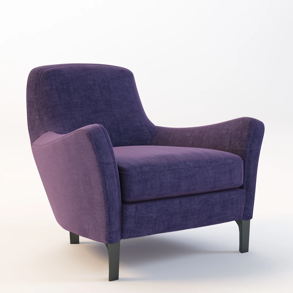 Minotti Denny Armchair 3D Model_01